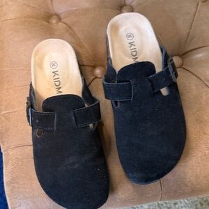 Black Suede Women's Mules